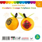 Felt & Polyfoam 2-Piece Mandarin Orange - Pack of 10