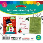 Felt Christmas Snowman Greeting Card - Pack of 10