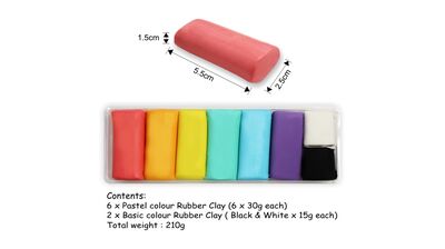 Rubber Clay - Pastel Colours Dimension