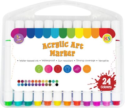 Acrylic Art Marker - 24 Colours