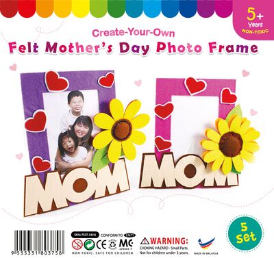 Felt Mother's Day Photo Frame - Pack of 5
