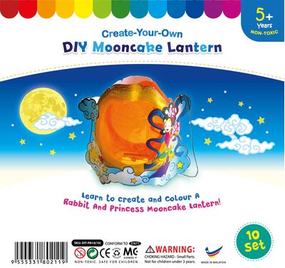 Colour A Mooncake Lantern - Pack of 10