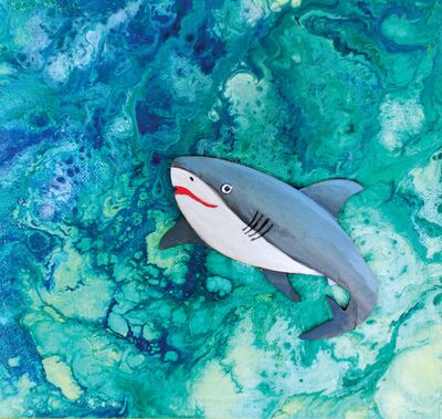 Washable Pour Art Paint - Shark Art