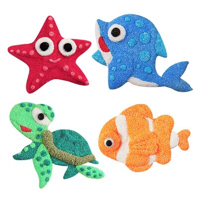 Foam Clay Magnet Kit - Starfish, Dolphin, Turtle, Clownfish