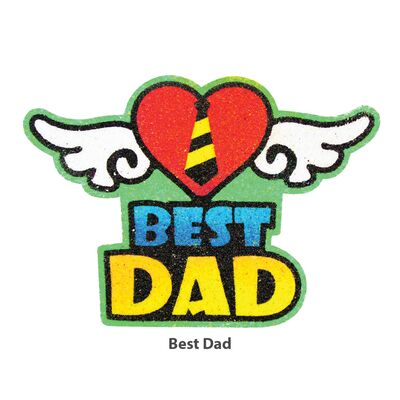 5-in-1 Sand Art Father's Day Board - Best Dad