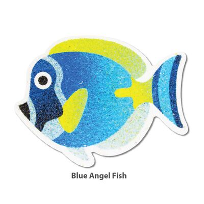 5-in-1 Sand Art Fish Board - Blue Angel Fish