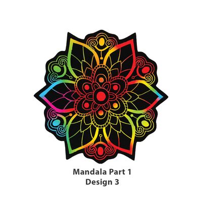 Scratch Art Mandala Kit - Part 1