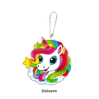 Suncatcher Board Deco Painting Suction - Unicorn