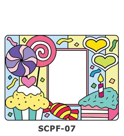 Suncatcher Photo Frame - Candy, Cakes and Lollipop Party