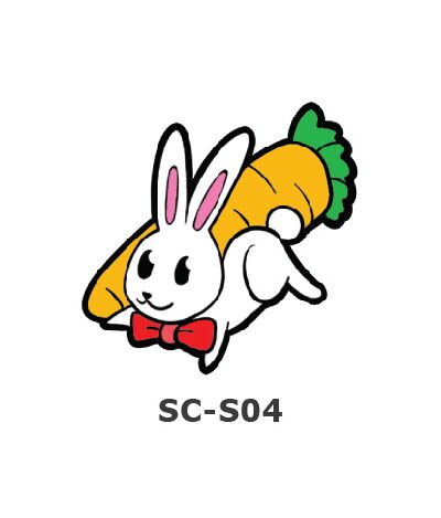 Suncatcher Small Keychain - Rabbit