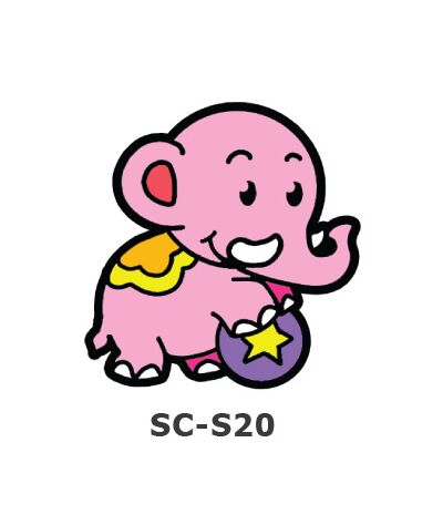 Suncatcher Small Keychain - Elephant