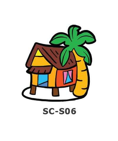 Suncatcher Small Keychain - Kampung House