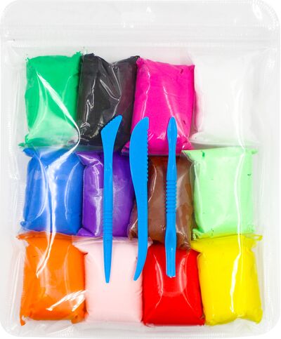 Easy Air-Dry Clay  - 12 Colours x 8g - Packaging Back