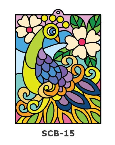Suncatcher Board Painting Kit - Peacock