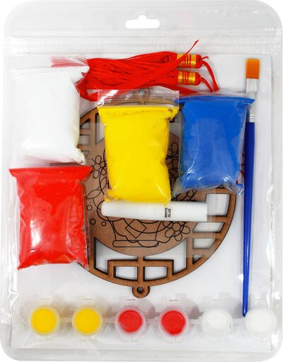 Air-Dry Clay Chinese New Year Deco Hanger Kit Part 1 - Lion Dance And Mandarin Orange - Packaging Back