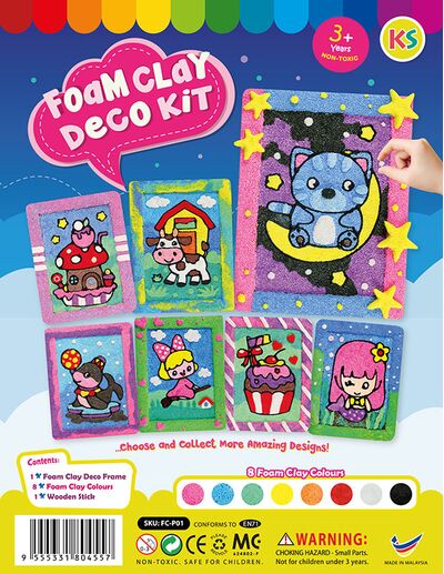 Foam Clay Deco Kit - Packaging Kit