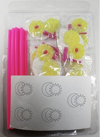 DIY Merdeka Flower Pinwheel Pack of 10 - Packaging Back