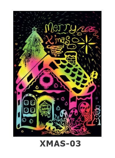 Scratch Art Kit - Christmas - Christmas Cottage