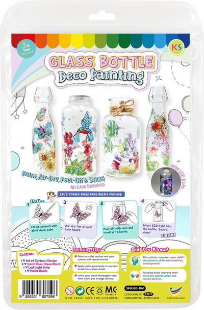 Glass Bottle Deco Painting Kit