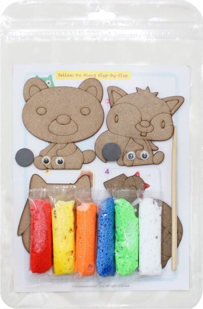 Foam Clay Creatures Magnet Kit- Back