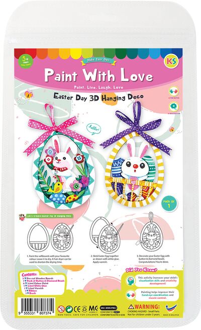 Paint With Love - 3D Easter Day Hanging Deco Kit