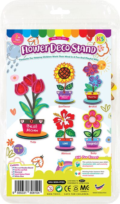 Flower Deco Painting - Tulip / Sunflower / Orchid / Hibiscus / Daisy - Kit